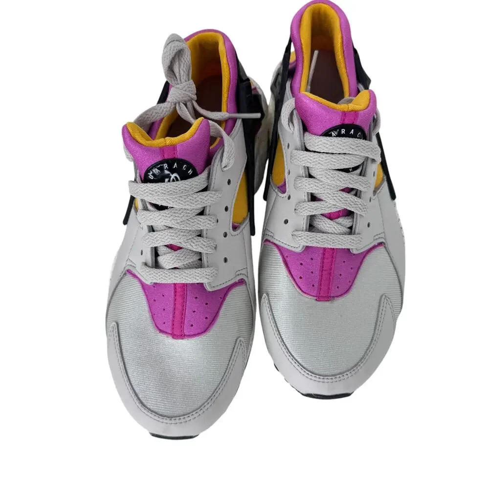Nike Huarache Run Grade-School Running Shoes 6.5Y Light‎ Bone/Pink 654275-043